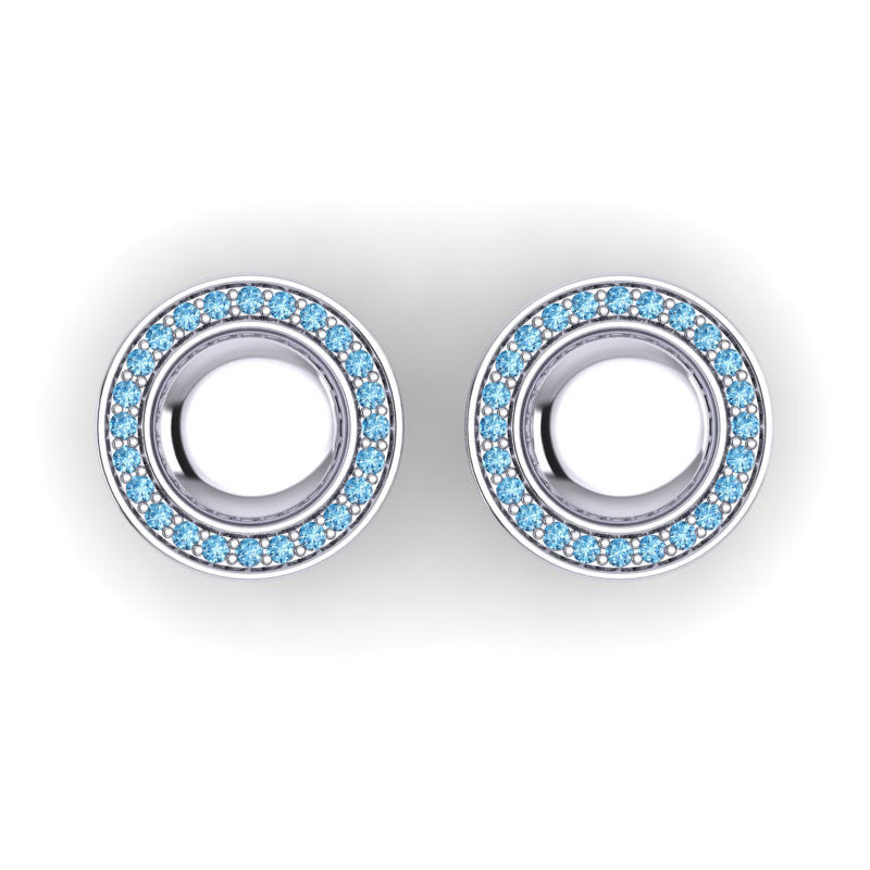 Swiss Blue Topaz Cufflinks