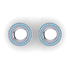 Swiss Blue Topaz Cufflinks