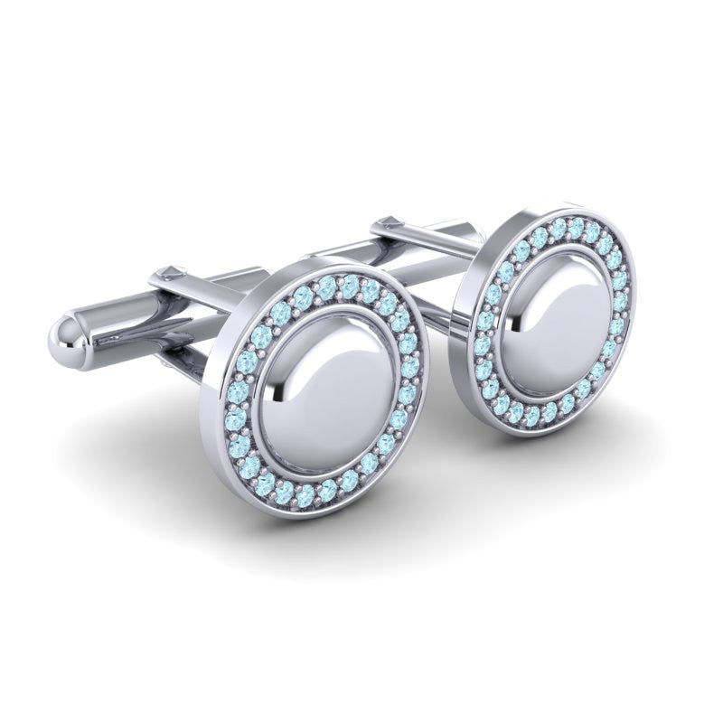 Aquamarine Cufflinks