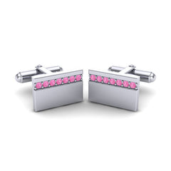 Pink Tourmaline Cufflinks