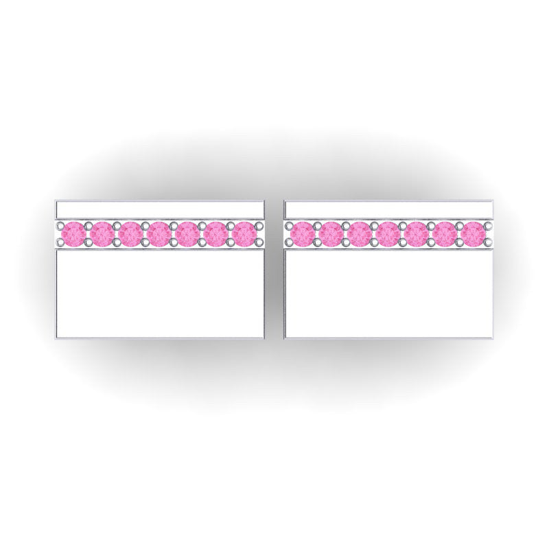 Pink Tourmaline Cufflinks