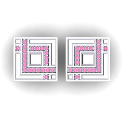 Pink Tourmaline Cufflinks
