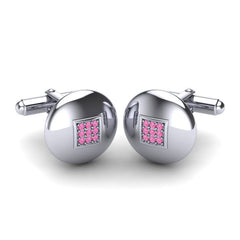 Pink Tourmaline Cufflinks