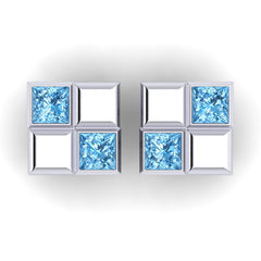 Swiss Blue Topaz Cufflinks