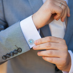 Swiss Blue Topaz Cufflinks