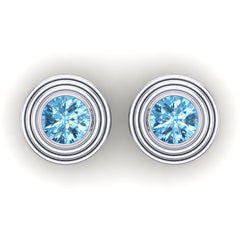 Swiss Blue Topaz Cufflinks