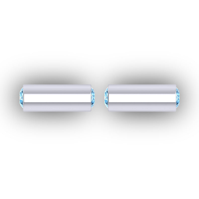Swiss Blue Topaz Cufflinks