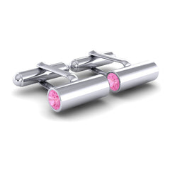 Pink Tourmaline Cufflinks