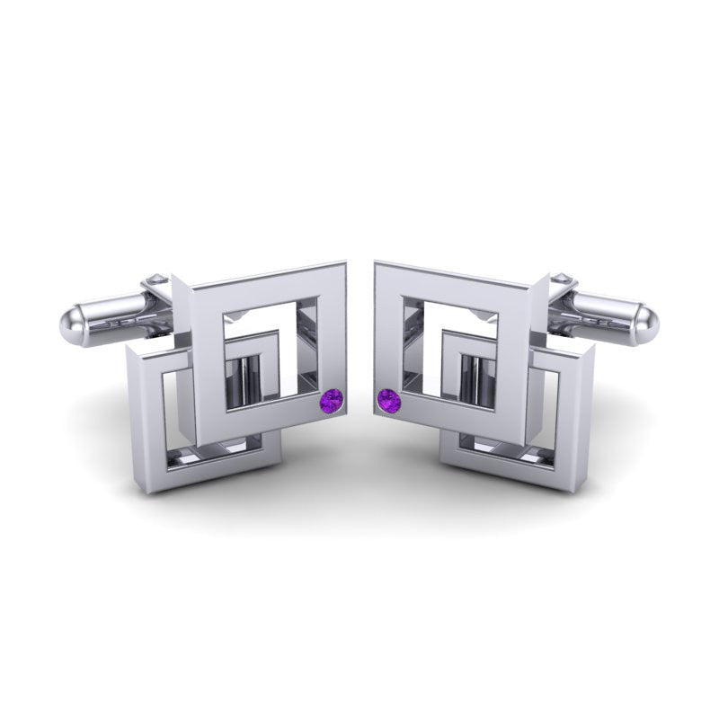 Amethyst Cufflinks