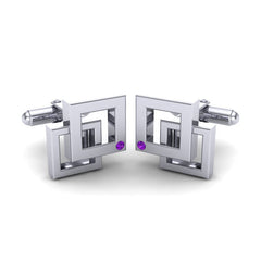 Amethyst Cufflinks