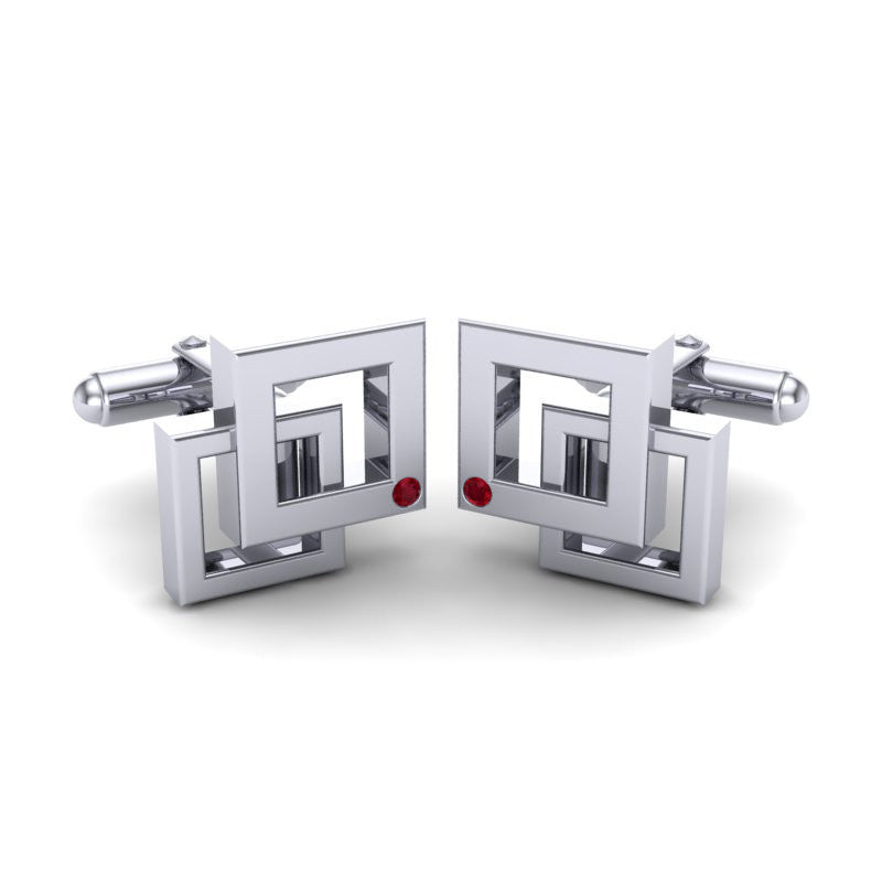 Ruby Cufflinks
