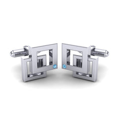 Swiss Blue Topaz Cufflinks