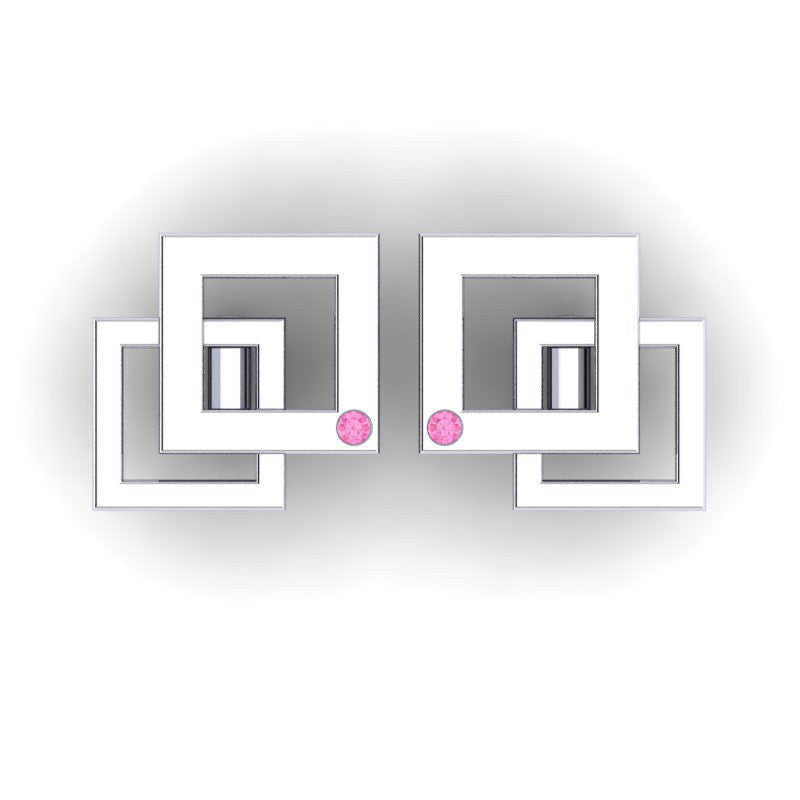 Pink Tourmaline Cufflinks