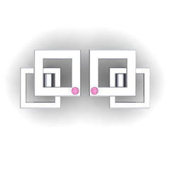 Pink Tourmaline Cufflinks