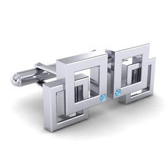 Swiss Blue Topaz Cufflinks