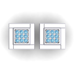 Swiss Blue Topaz Cufflinks