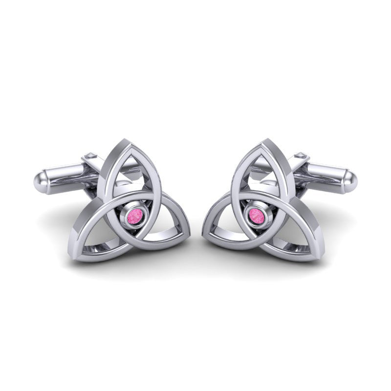 Pink Tourmaline Cufflinks