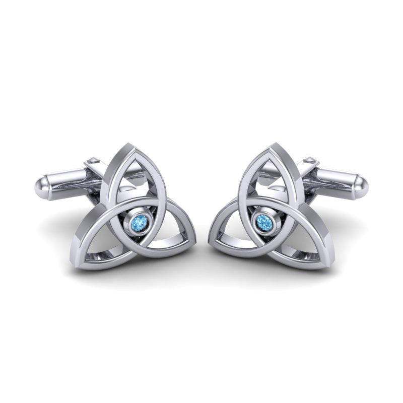Swiss Blue Topaz Cufflinks