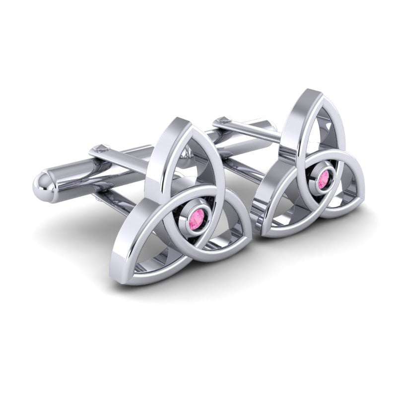 Pink Tourmaline Cufflinks