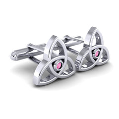 Pink Tourmaline Cufflinks