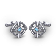 Swiss Blue Topaz Cufflinks