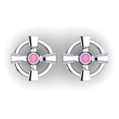 Pink Tourmaline Cufflinks