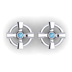Swiss Blue Topaz Cufflinks