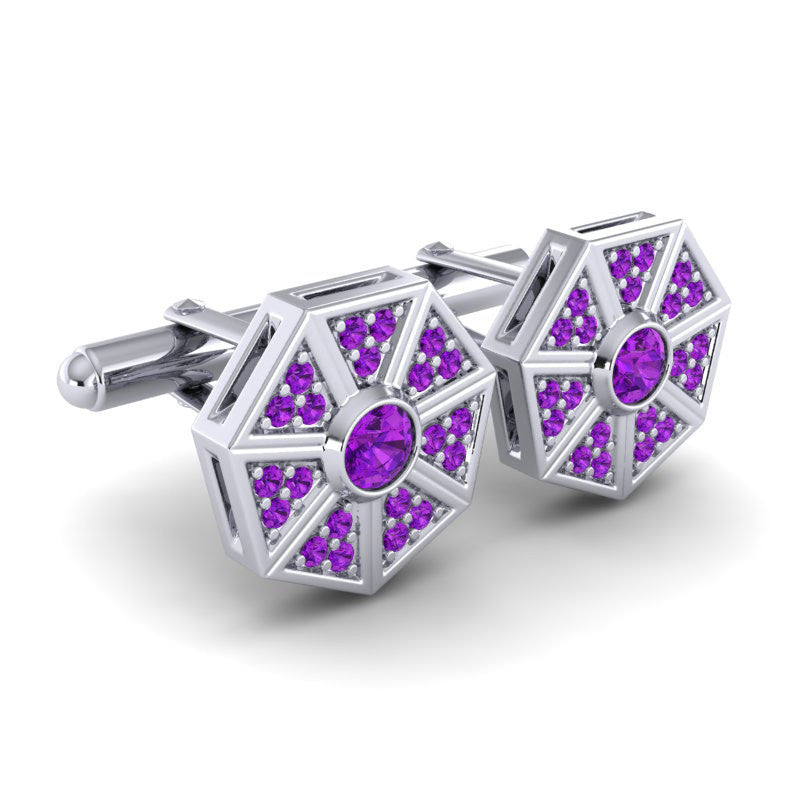 Amethyst Cufflinks