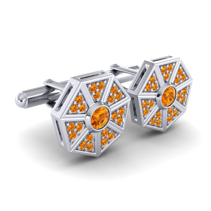 Citrine Cufflinks