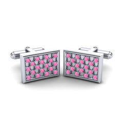 Pink Tourmaline Cufflinks