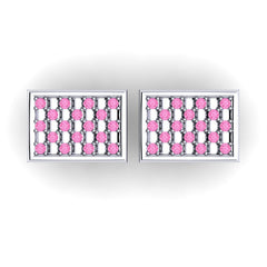 Pink Tourmaline Cufflinks