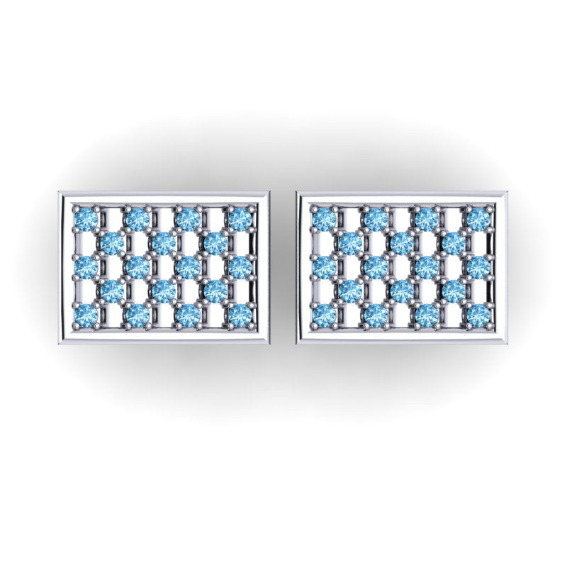 Swiss Blue Topaz Cufflinks