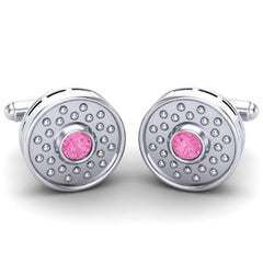 Pink Tourmaline Cufflinks