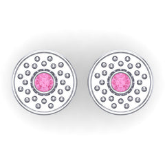 Pink Tourmaline Cufflinks