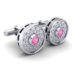 Pink Tourmaline Cufflinks