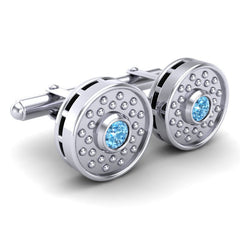 Swiss Blue Topaz Cufflinks