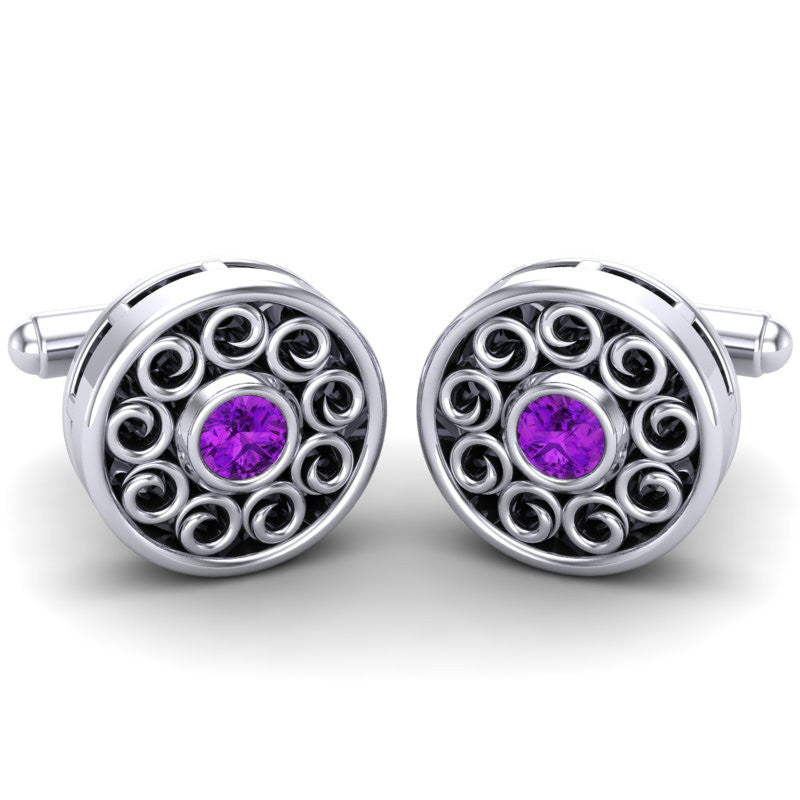 Amethyst Cufflinks