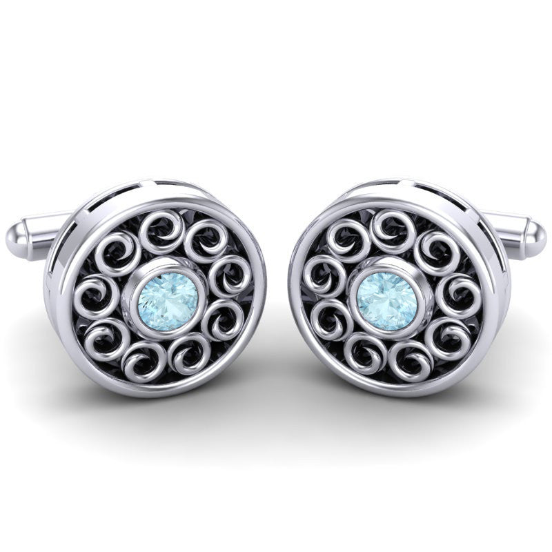 Aquamarine Cufflinks