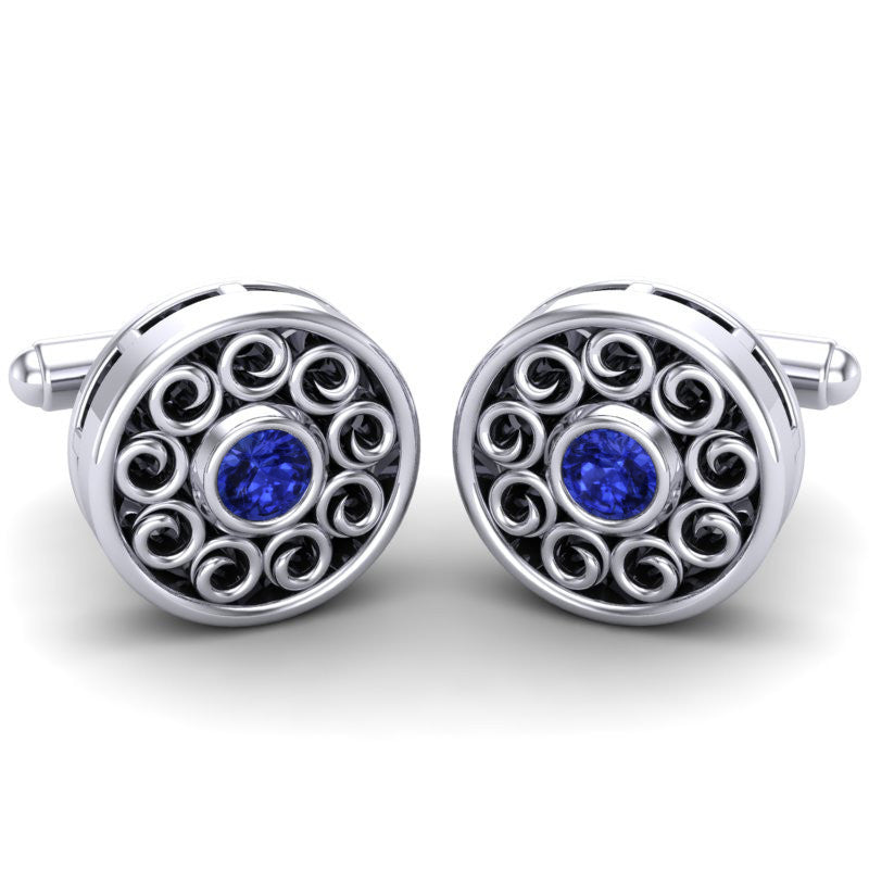 Blue Sapphire Cufflinks
