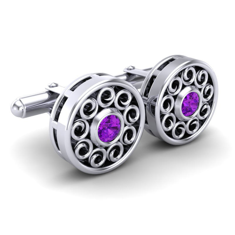 Amethyst Cufflinks