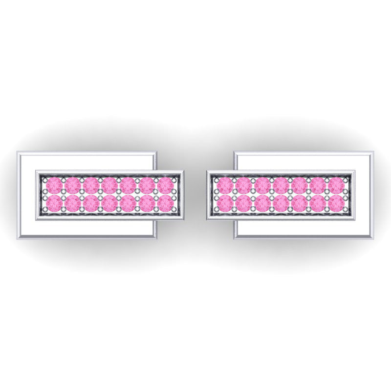 Pink Tourmaline Cufflinks