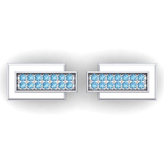 Swiss Blue Topaz Cufflinks
