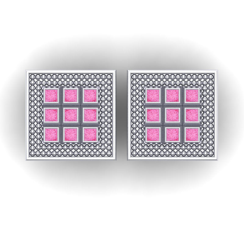 Pink Tourmaline Cufflinks