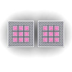 Pink Tourmaline Cufflinks