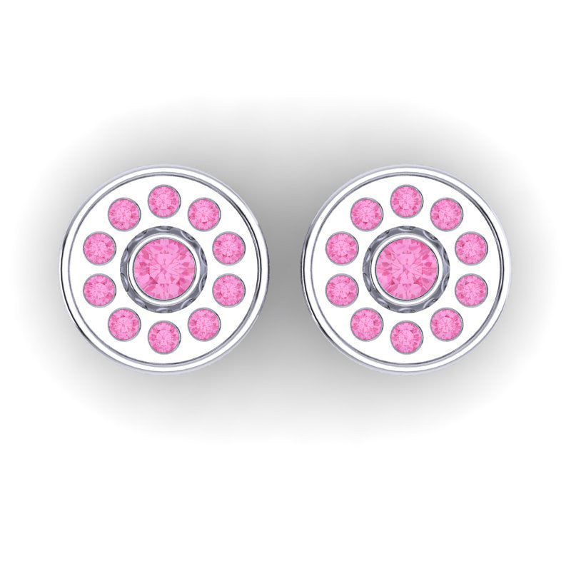 Pink Tourmaline Cufflinks