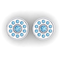 Swiss Blue Topaz Cufflinks