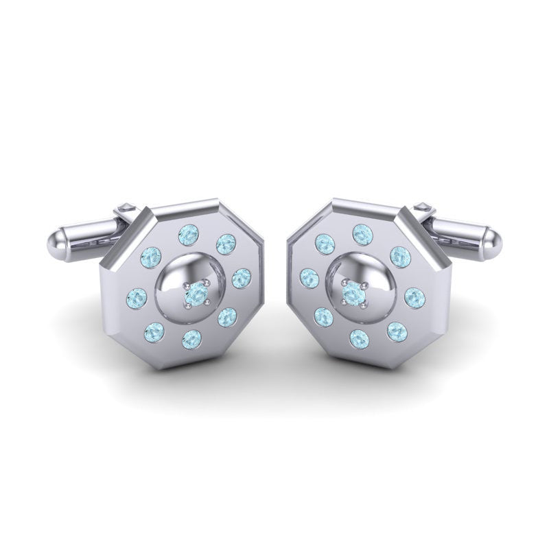 Aquamarine Cufflinks