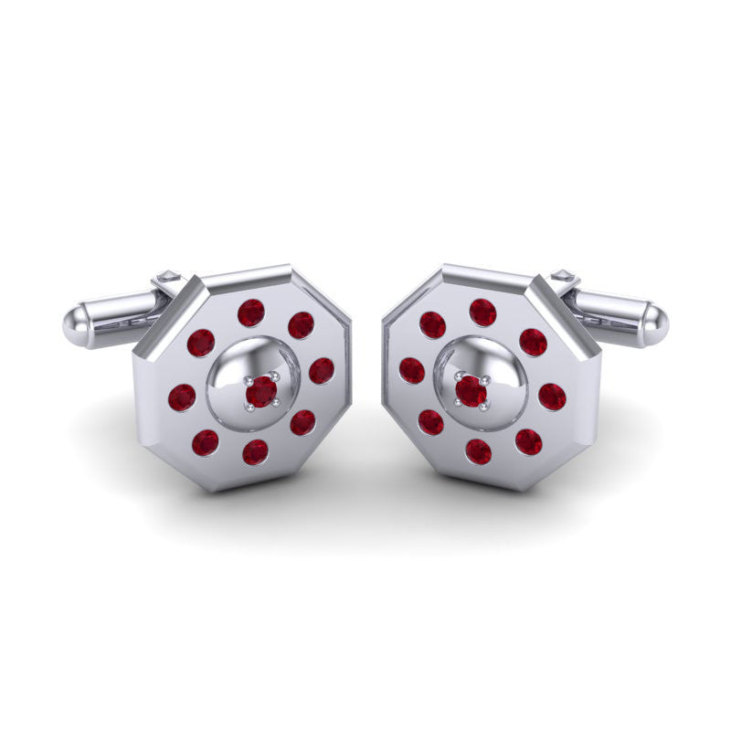 Ruby Cufflinks