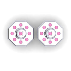 Pink Tourmaline Cufflinks