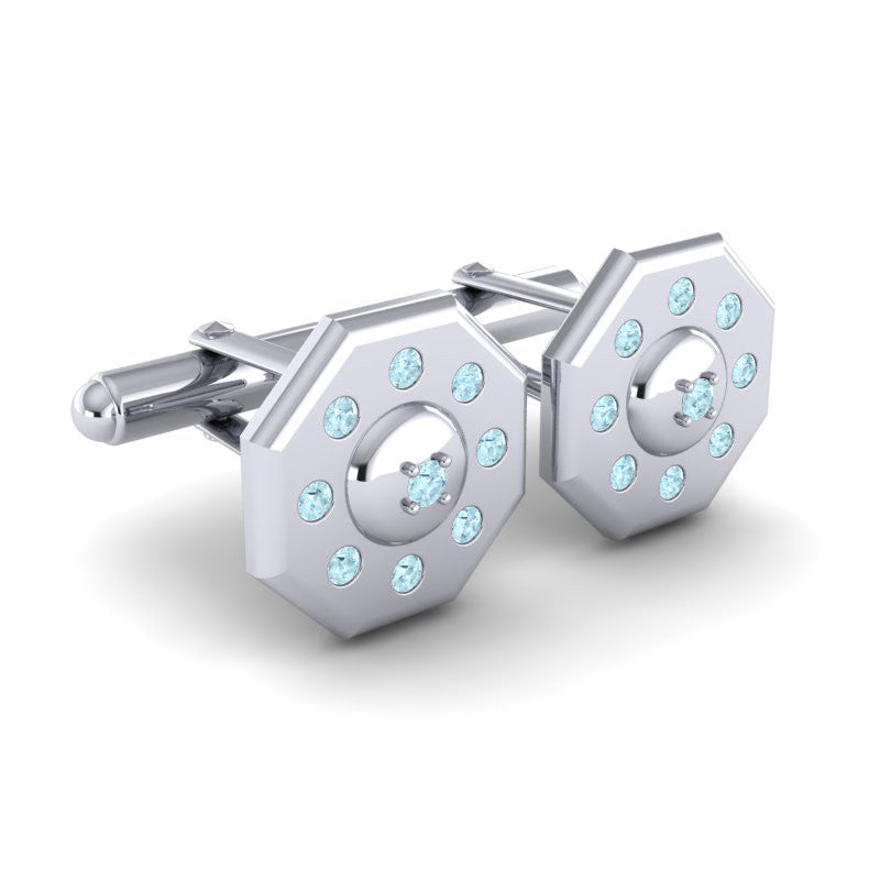 Aquamarine Cufflinks